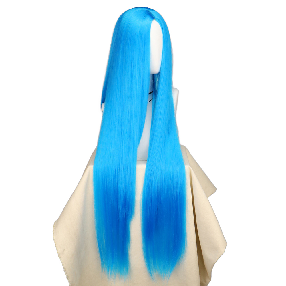 QQXCAIW Cosplay 100cm długie n – Anime Cosplay Blue Hair recenzja i cena